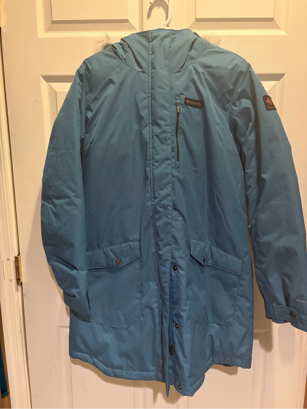 Columbia Women’s Teal Blue Insulated Parka Suttle Mountain Long Jacket
